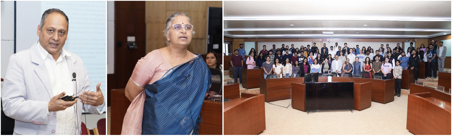 Mr. Sunil Kumar, Founder, BigEndian, and Ms. P. H. Vijaya Deepti, Board Member, TATA AIG Insurance, delivered a session on ‘AI and the Future of Work’ at IIM Bangalore on 24th September 2025, as part of the Leadership in the Digital Era series. They shared how AI is transforming organizations and leadership, emphasizing problem definition, continuous learning, agility, and openness to the unknown.